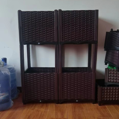 Πλαστικό PVC Πλαστικό Φυτό Κήπος Υπαίθριο Flower Box Τετράγωνο