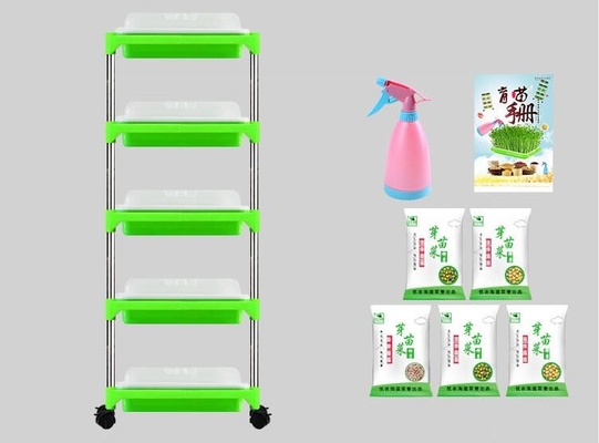 Πολυστρωματικοί υδροπονικοί δίσκοι Microgreen στάσεων δίσκων σποροφύτων βιοδιασπάσιμοι