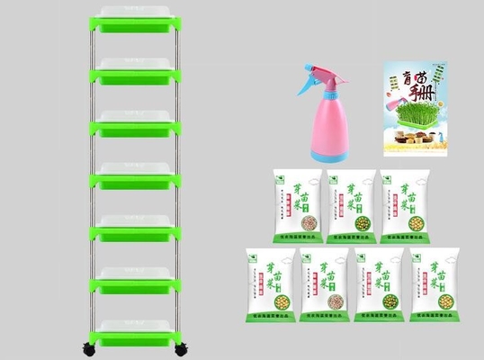 Πολυστρωματικοί υδροπονικοί δίσκοι Microgreen στάσεων δίσκων σποροφύτων βιοδιασπάσιμοι