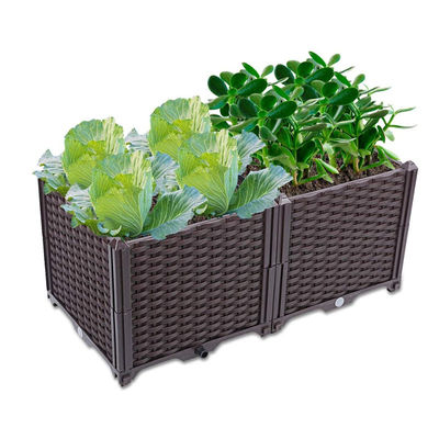 Αντι sunscreen γήρανσης τα ορθογώνια πλαστικά φυτικά δοχεία χρησιμοποιούνται ευρέως στο μπαλκόνι οικογενειακής κηπουρικής φυτεύοντας τα κιβώτια