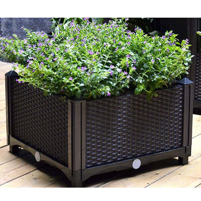 Υψηλός - ποιοτικών πλαστικό τετραγωνικό Stackable αυξημένο κήπων σπορείο κήπων κιβωτίων καλλιεργητών κρεβατιών φτηνό