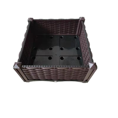Υψηλός - ποιοτικών πλαστικό τετραγωνικό Stackable αυξημένο κήπων σπορείο κήπων κιβωτίων καλλιεργητών κρεβατιών φτηνό