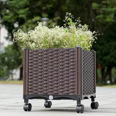 Ευρωπαϊκή flowerpot κιβωτίων ύφους κατάλληλη ενιαία μεγάλη ορθογώνια πλαστική φύτευση που καλλιεργεί φυτεύοντας το κιβώτιο