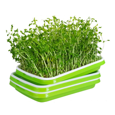 Ανακυκλώσιμοι βλαστάνοντας δίσκοι PP Microgreen με τη χρήση κουζινών καπακιών κάλυψης